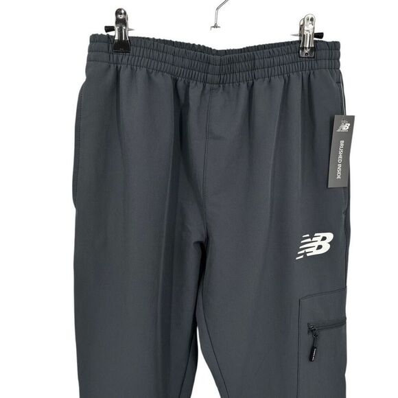 New Balance All Motion 4 Way Stretch Brushed Inside Track Pants Gray Small NWT - Picture 3 of 13